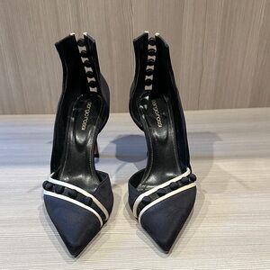 Sergio Rossi Black and White Heels